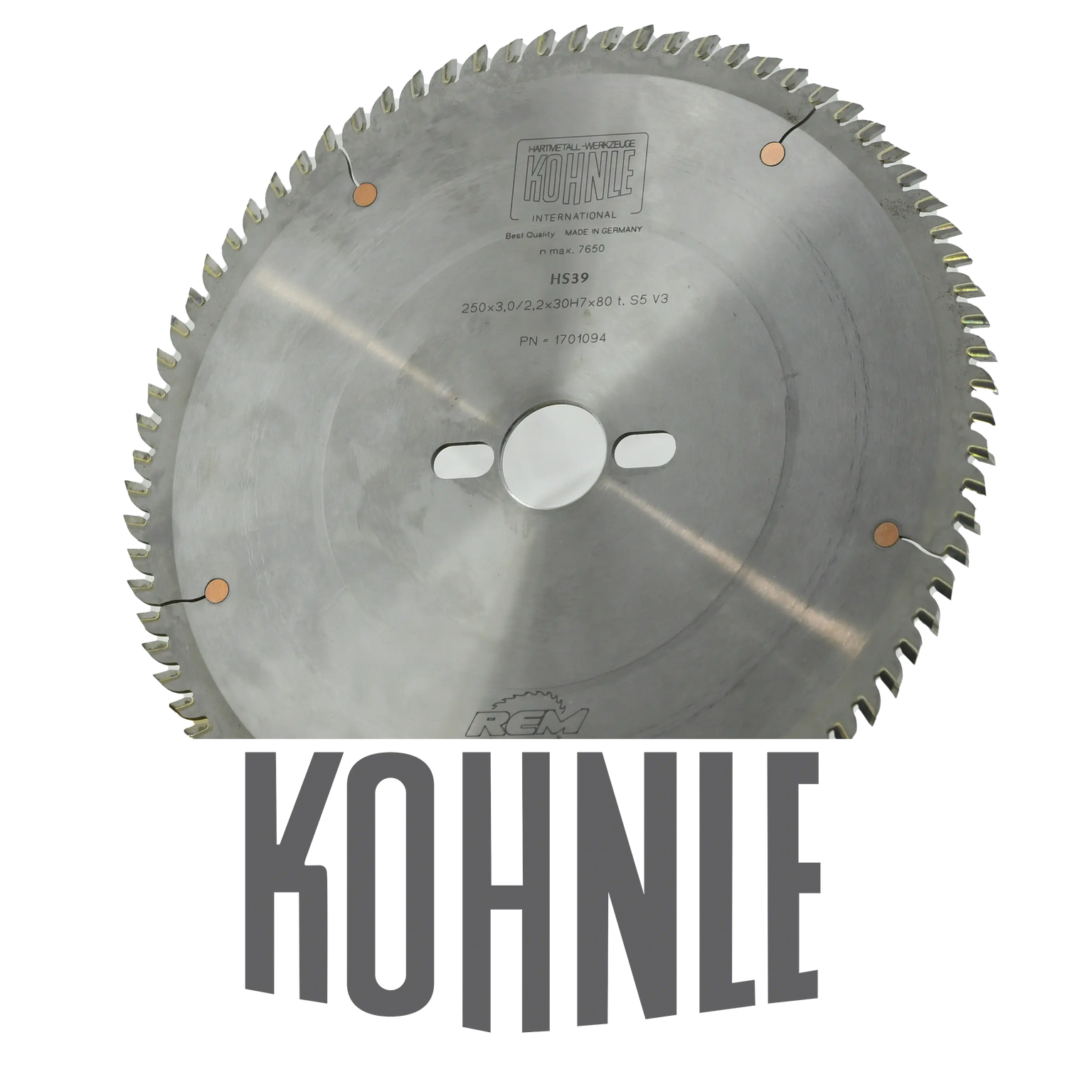 Kohnle Saw Blade 250X3X2.2X30Z80 Kohnle