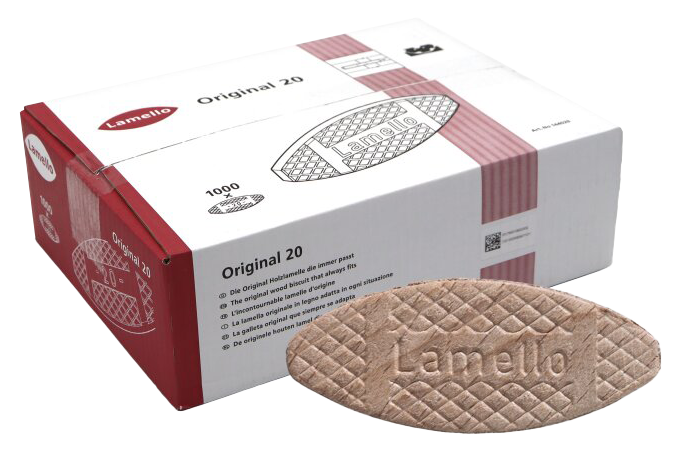 Lamello Connectors Origional Biscuit No 20 Box of 1000