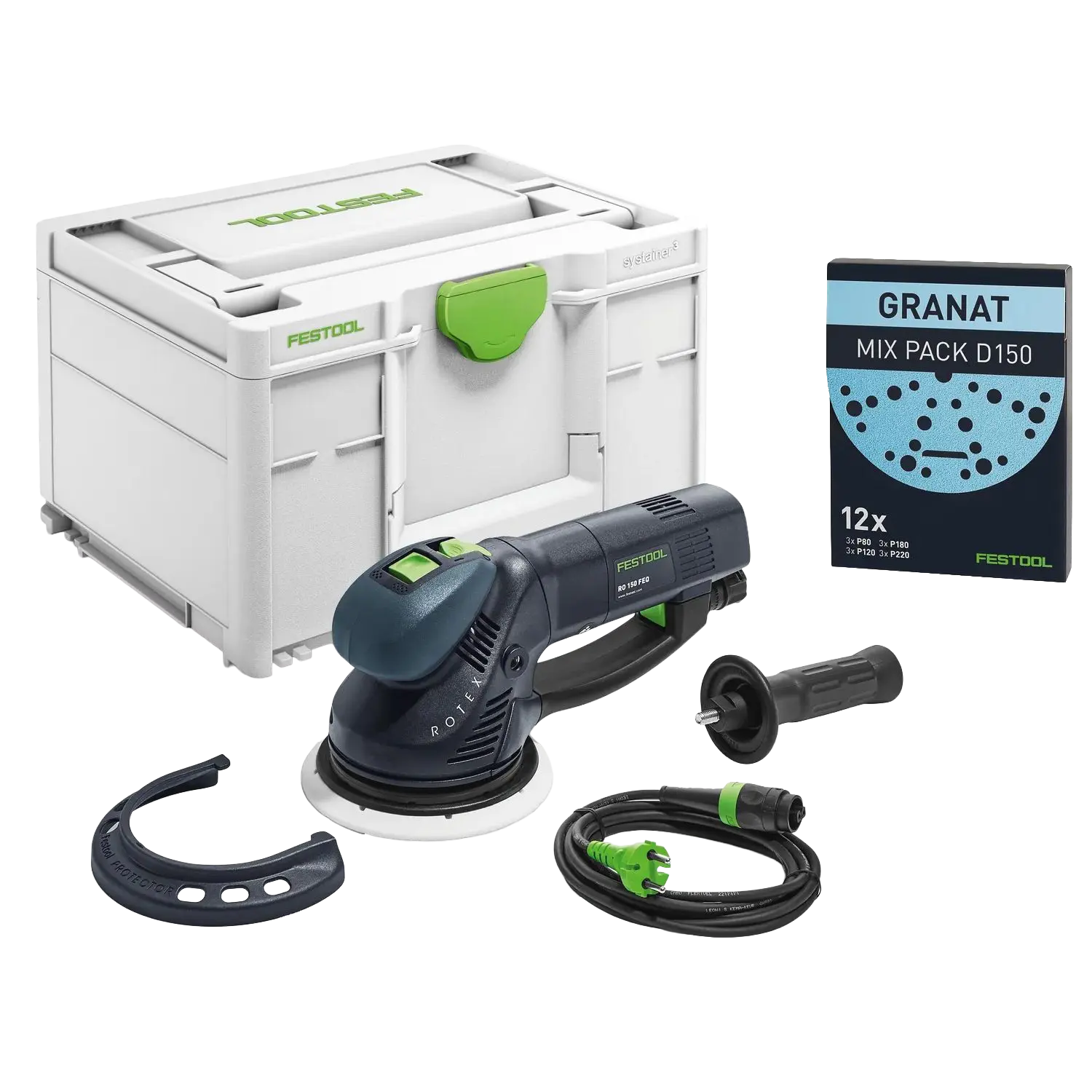 RO 150 FEQ-Plus ROTEX Geared Eccentric Sander in Systainer³ Festool