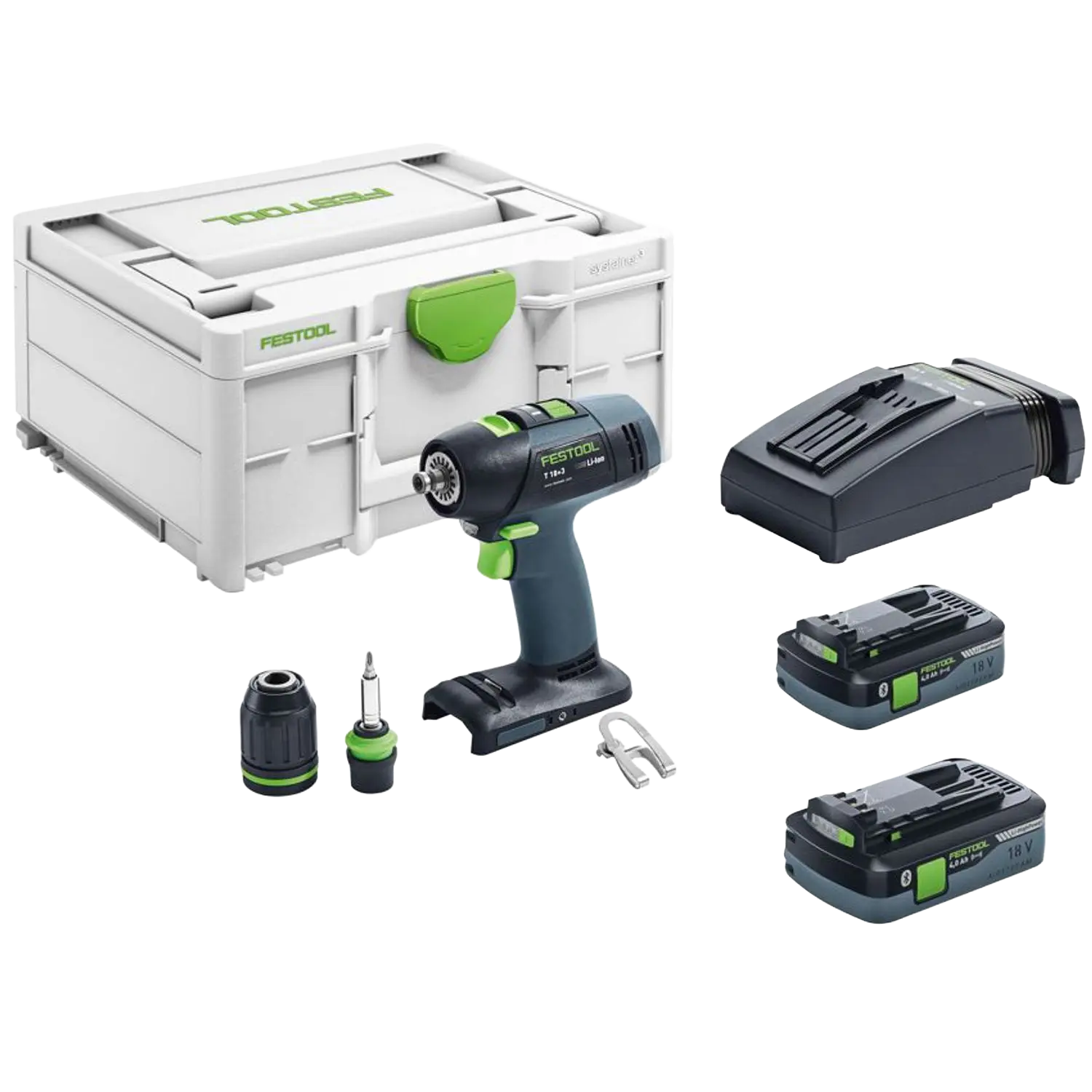 T 18+3 HPC 4,0 I-Plus Cordless Drill in Systainer³ SYS3 Festool
