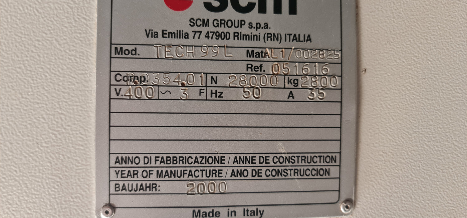 CNC - SCM - TECH 99L - 2000 - USED058